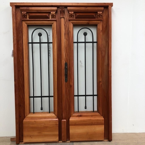 Puerta colonial doble hoja- A MEDIDA- Cod. F209