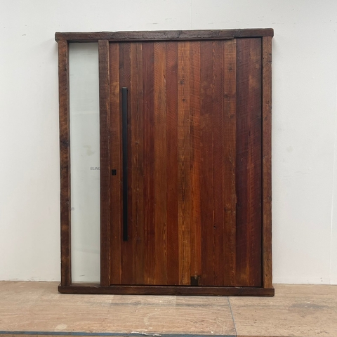 Puerta moderna de 1 hoja + paño fijo- A MEDIDA- Cod. F212
