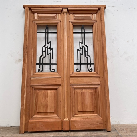Puerta colonial doble Cedro - Cod. 5543
