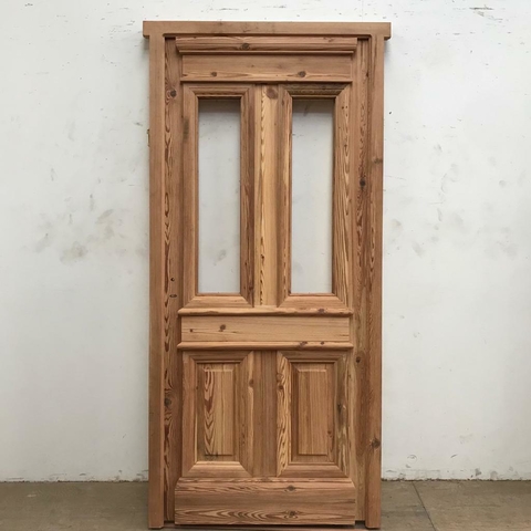 Puerta colonial 1 hoja doble reja Pinotea - Cod.5689