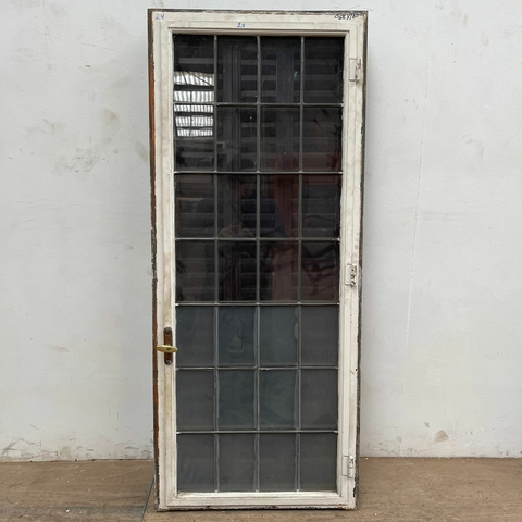 Ventana vidrio repartido con celosias Hierro - Cod: 5804