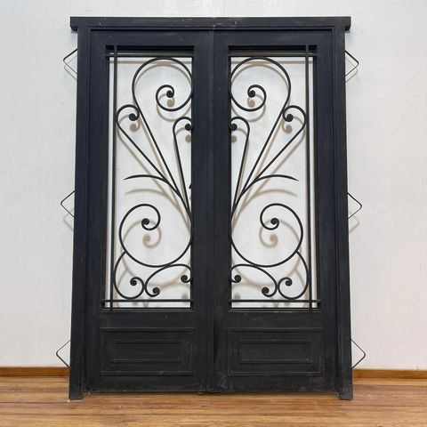 Puerta de entrada colonial en hierro - Cod: 6096