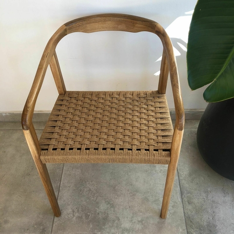 Silla Bali asiento tejido Cod:M182