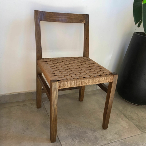 Silla Petiribi con asiento tejido en Kraft Cod:M183