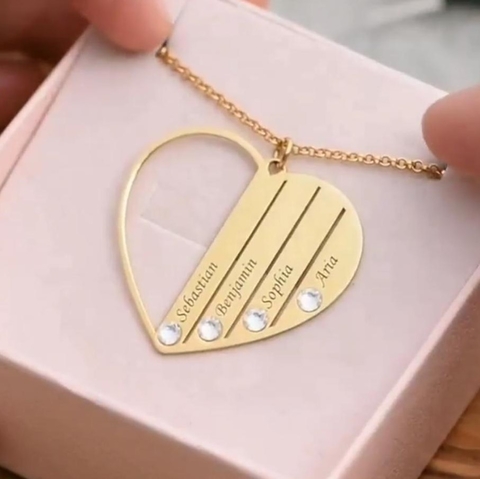 Colar-personalizado-coração-com-nomes-folheado-em-ouro-18k