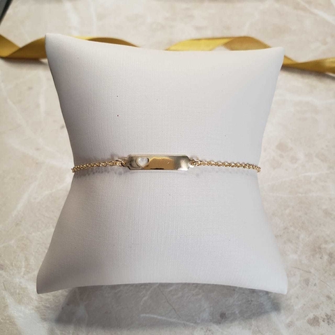 pulseira-infantil-chapa-com-coração-folheada
