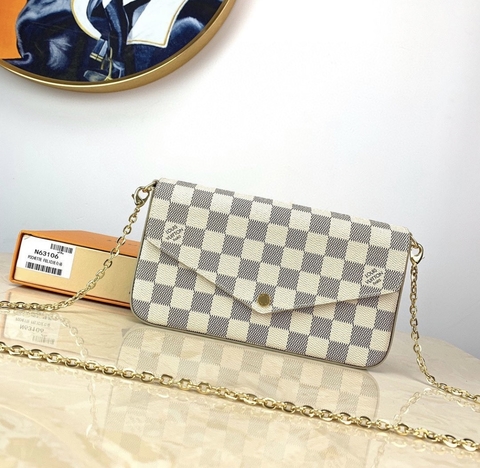 LV Pochette Felicie Azur