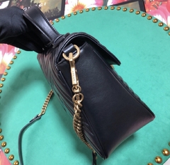 Gucci Marmont Top Handle Média Black - comprar online