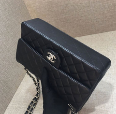 Chanel Classic Flap Black Silver - loja online