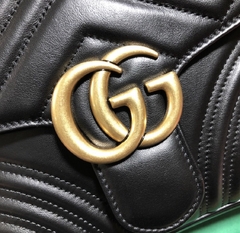 Gucci Marmont Top Handle Média Black - comprar online