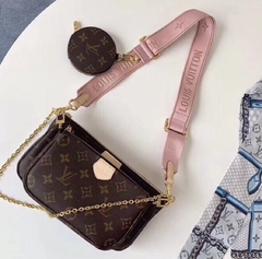 LV Multi Pochette Acessories Rosa Claro