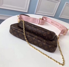 LV Multi Pochette Acessories Rosa Claro na internet