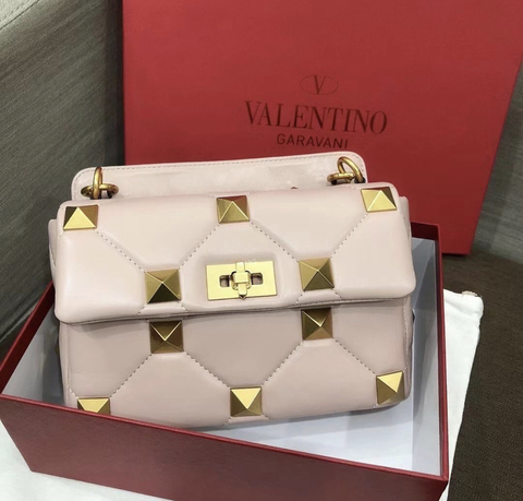 Valentino Roman Stud Nude Rosé