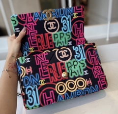 Chanel Flap 19 Printed Graffiti