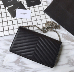 YSL Envelope Black Silver - loja online