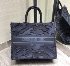 Dior Book Tote Camouflage Blue