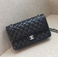 Chanel Classic Flap Black Silver
