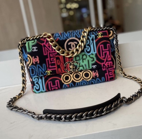 Chanel Flap 19 Printed Graffiti