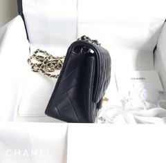 Chanel Classic Flap Mini Black Gold - Bolsas na Web™