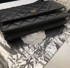 Chanel Woc Caviar Black Gold - loja online