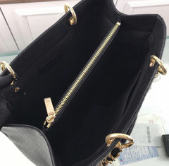 Chanel Shopper Black Caviar Gold - Bolsas na Web™