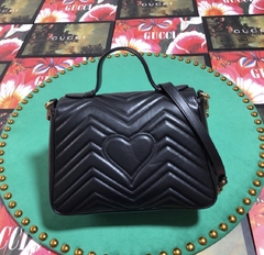 Gucci Marmont Top Handle Média Black na internet