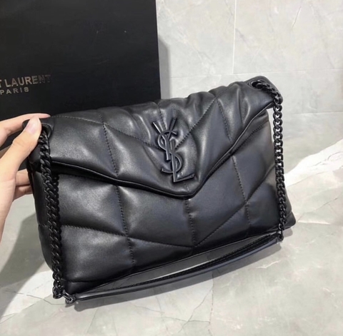 YSL LouLou Puffer All Black