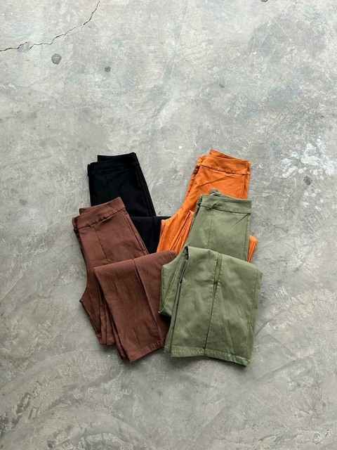 PANTALÓN WIDE LEG BENGALINA TAJO DELANTERO - comprar online