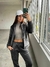 CAMPERA PLUSH CON PIEL (CON CORDÓN EN LA CAPUCHA ) - comprar online