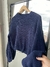 SWEATER LISO MANGA GLOBO CUELLO REDONDO - comprar online
