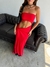 VESTIDO LARGO STRAPLESS NUDO DELANTERO - tienda online