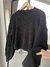 SWEATER LISO MANGA GLOBO CUELLO REDONDO