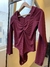 BODY MORLEY ESCOTE CUADRADO C/ FRUNCE - comprar online
