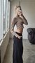 PANTALON WIDE LEG SASTRERO 8onz PINZADO en internet