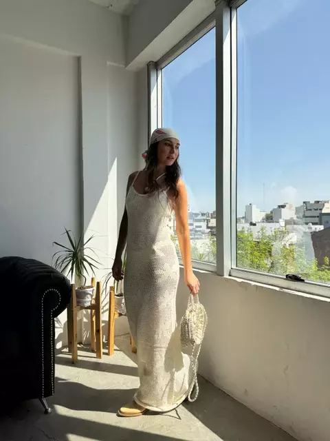 VESTIDO HILO LARGO MARGARITA - comprar online