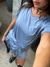 REMERA CUELLO REDONDO C/DOBLADILLO LYCRA GAMUZADA - tienda online