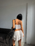 TOP STRAPLESS EN PICO CON ARANDELA DE CLOQUE - comprar online
