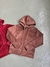 CAMPERA CANGURO PLUSH GAMUZADO ACANALADO CON CAPUCHA - tienda online