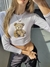 BABY TEE TEDDY FRUNCE LATERAL MODAL SOFT - comprar online