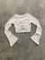 CROP TOP HILO MACRAMÉ MANGA OXFORD - comprar online