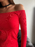 VESTIDO PICO CON FRUNCE HOMBROS CAÍDOS - GROUNGE MAYORISTA