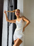 VESTIDO DRAPEADO LATERAL CREP ELASTIZADO