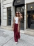 PANTALÓN WIDE LEG SASTRERO CHANEL PINZADO - GROUNGE MAYORISTA