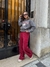 PANTALON PALAZZO PLUSH GAMUZADO ACANALADO PREMIUM - tienda online