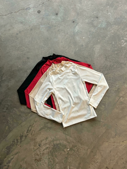 REMERA MEDIA POLERA MORLEY LYCRA / LARGA