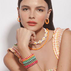 PULSEIRA TECHNICOLOR PRETO E BRANCO - comprar online