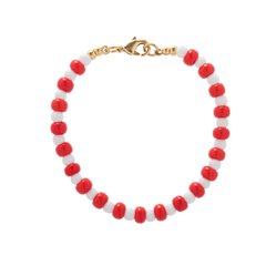 PULSEIRA TECHNICOLOR VERMELHA E BRANCA