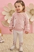 Blusão e Legging Infanti Rosa