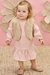 Vestido Infanti Bordado com Colete
