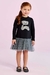 Vestido Petit Cherie Cute Bear Preto